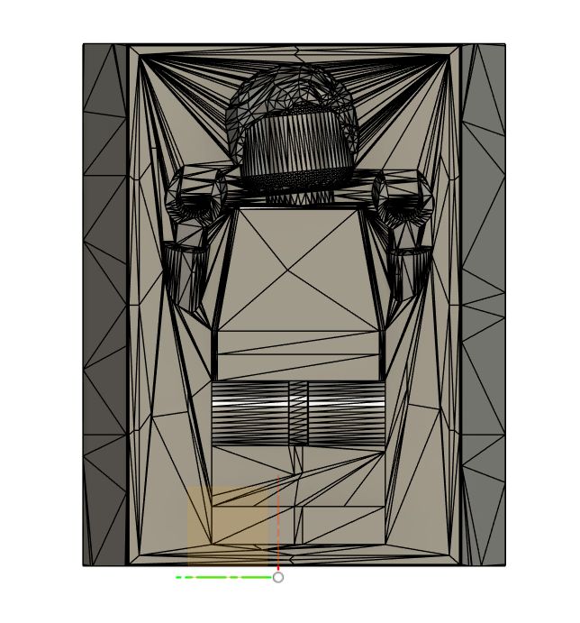 3D Model of Han Solo in Carbonite